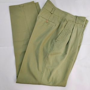 Vintage Khaki's Women's Pleated Front High Rise Tapered Wide Leg Pants Size 12